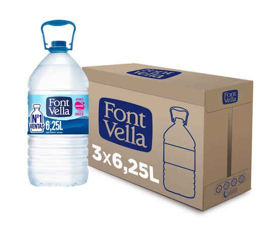 Agua Fontvella 6,25 L x 3